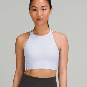 Lululemon Like a Cloud High Neck Longline Bra Pastel Blue Size 6